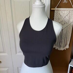 Uniqlo Dark Grey Padded Crop Tank / Size M